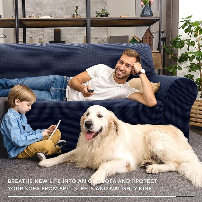 ZNSAYOTX Stretch Oversized Couch Cover Universal Sofa Covers - Image 2