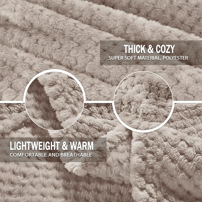 Exclusivo Mezcla Fleece Bed Blanket Twin Size, Super Soft and Warm Blankets - Image 7