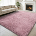 8x10 Fluffy Area Rugs for Living Room, Shag Area Rug for Bedroom, Blush Soft by yulidayang