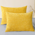 CaliTime Throw Pillow Covers Decorative 20 X 26 Inches Pack of 2 Cozy Chenille by CaliTime