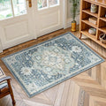 AMADA HOMEFURNISHING 2x3 Washable Area Rug, Low-Profile Entryway Rug by AMADAHOMEFURNISHING