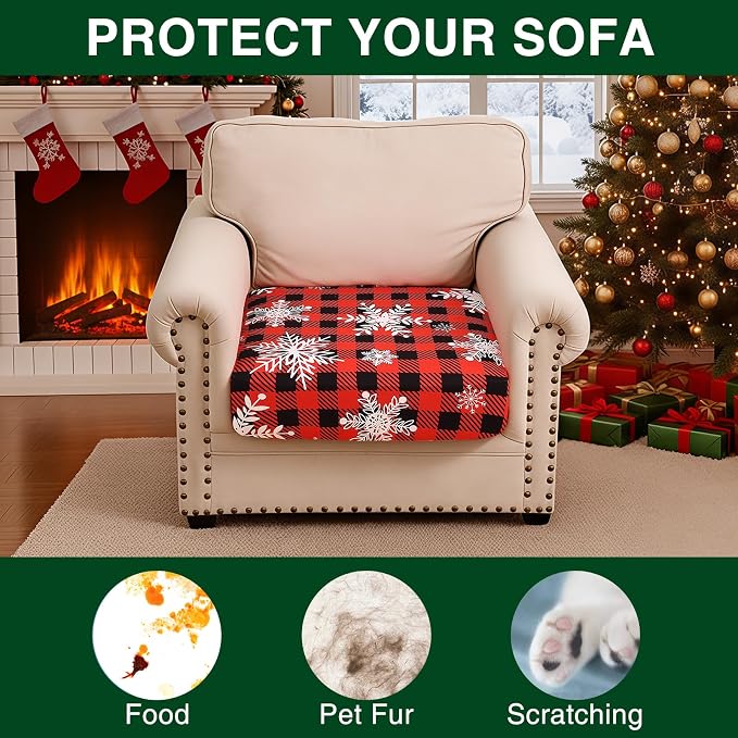 Smiry Printed Couch Cushion Covers, Stretch Soft Couch Covers - Image 7