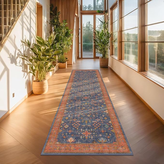 Washable 8 ft Long Runner for Kitchen Floor - Image 3