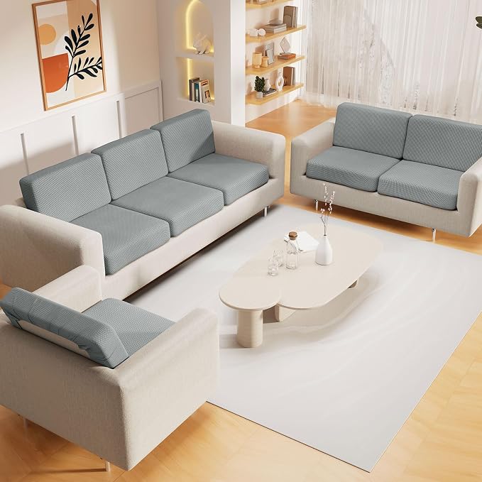 hyha Waterproof Couch Cushion Covers, Sectional Sofa Cushion Slipcovers L Shape - Image 2