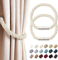 NICEEC 2 Pack Strong Magnetic Curtain Tiebacks Modern Simple Style Drape Tie by NICEEC