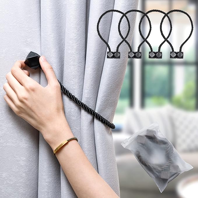 NazTur Magnetic Curtain Tiebacks- Upgrade 2022 - Image 2