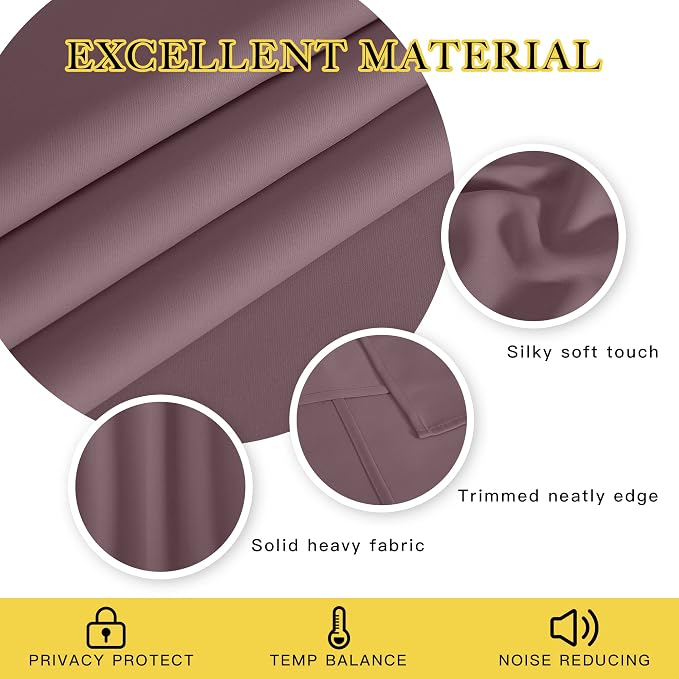 NICETOWN Dry Rose Doorway Curtains Elegant & Luxury - Image 4