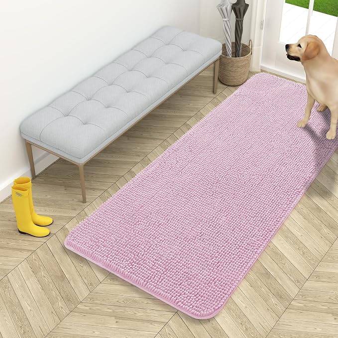 OLANLY Dog Door Mat for Muddy Paws 54x24, Absorbs Moisture and Dirt, Absorbent by OLANLY