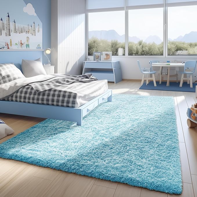 Ophanie Light Blue Rug, Boys 4x6 Rugs - Image 5