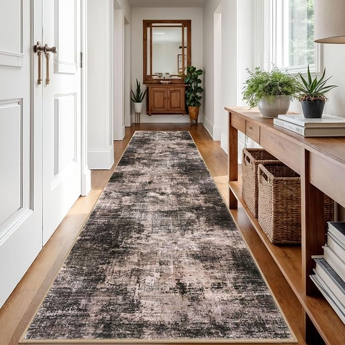 IOHOUZE Abstract Runner Rug 3x12 Ft Washable Runners - Image 7