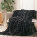 COOVA Faux Fur Throw Blanket for Couch, Cozy Soft and Fuzzy Plush Rabbit Fur by COOVA