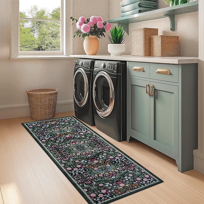 Runner Rug for Entryway: 2x6 Kitchen Rugs Non Slip Washable Ultra-Thin Soft - Image 4