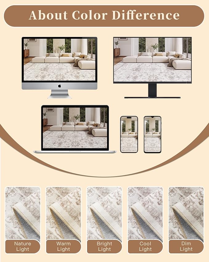 Madane Runner Rug 2x10 for Hallway, Kitchen Non-Slip Runner Rug - Image 8