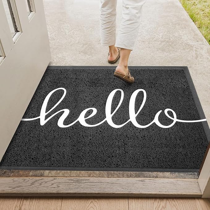 EARTHALL Funny Hello Mats Outside/Inside 48"x32", Front Door Mat Outdoor - Image 5