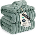 Bedsure GentleSoft Sage Green California King Size Blanket by BEDSURE