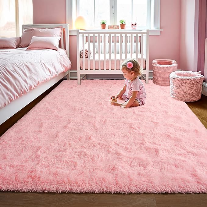 LOCHAS Ultra Soft Indoor Modern Area Rugs Fluffy Living Room Carpets by LOCHAS