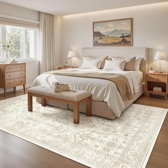Area Rugs 5x7, Washable Rug, Stain Resistant 5x7 Area Rugs - Image 3