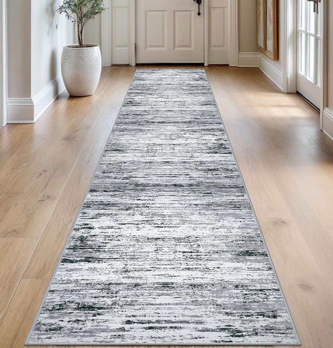 Lansny Modern Abstract Runner Rug 2.6x14 by lansny