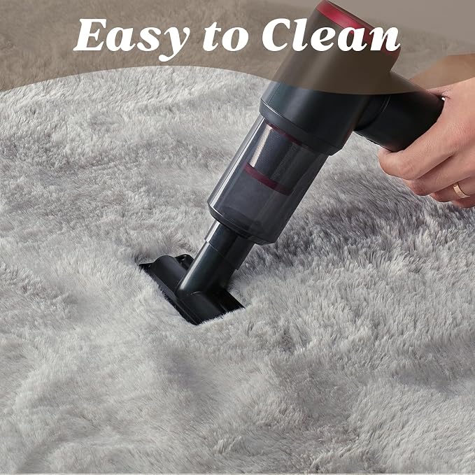ThreadGlobe Fluffy Faux Rabbit Fur Rug 2'x3', Ultra Soft & Non-Slip Small Rugs - Image 5