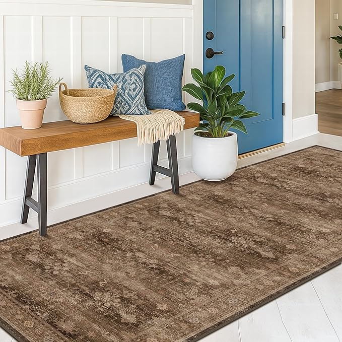 Washable 10ft Long Runners for Hallways, Entryway Indoor Rug, Non Slip Rubber - Image 6