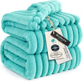Bedsure GentleSoft Blue King Size Blanket by BEDSURE