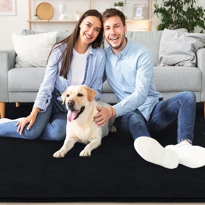 AROGAN Modern Shag Area Rug for Living Room, 6x9 Feet Washable Rugs for Bedroom - Image 8