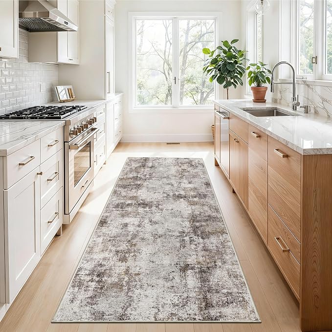 3x6 Washable Entryway Runner Rug: Non Slip Wide Hallway Runners Easy-to-Clean - Image 4