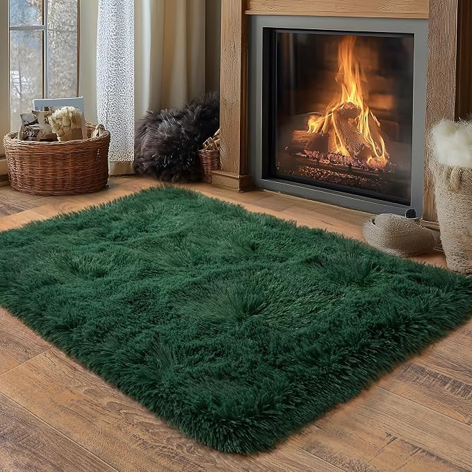 Small Area Rug, 2x3 Rug for Bedroom Shaggy Throw Rugs for Dorm Rug, Soft Shag - Image 6
