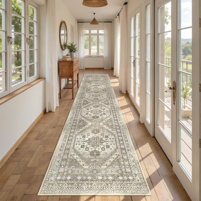 Carpet Runners for Hallway 12ft, Non-Slip Long Bathroom Rugs Runner for Kitchen - Image 5