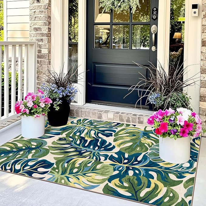 3x5 Botanical Entry Rug - Image 3