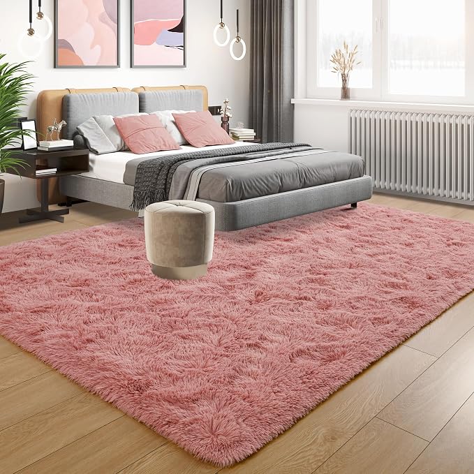 Tepook Super Soft Fluffy Rugs for Living Room, Shag 6x9 Area Rugs for Bedroom - Image 3