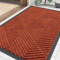 Smiry Front Door Mat Outside Entrance, Heavy Duty Sturdy Natural Rubber Doormat by Smiry