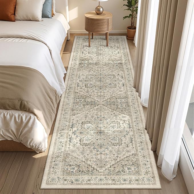 Runner Rug 2x8 Runners for Hallways Non Slip Washable, Vintage Hallway Runner - Image 5