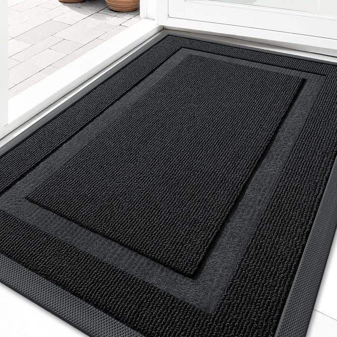 OLANLY Front Door Mat Indoor Outdoor Entrance, Waterproof All-Season, by OLANLY