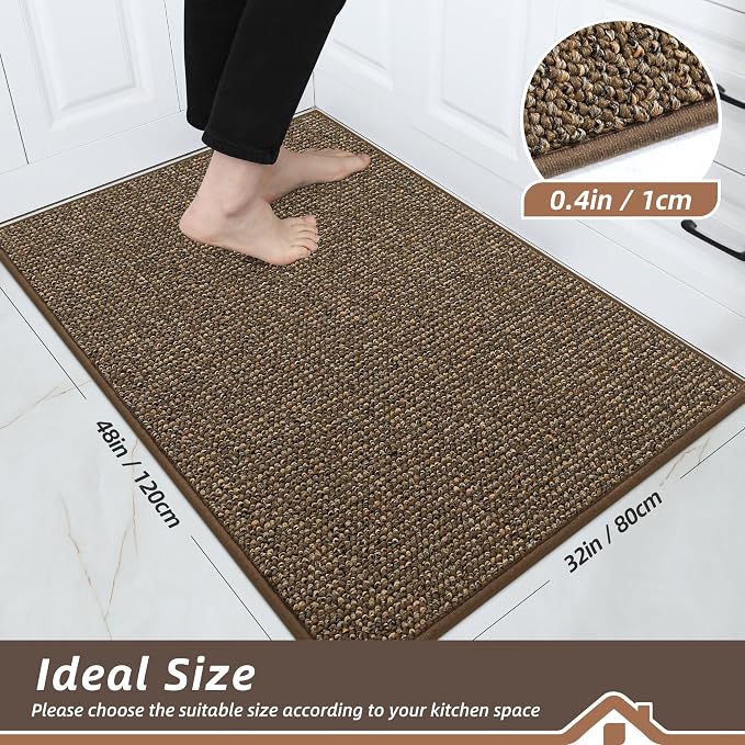 BEQHAUSE Kitchen Rugs 32"x48", Non-Slip Kitchen Mats - Image 2