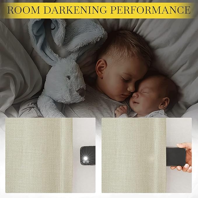 NICETOWN Room Darkening Living Room Curtains 96 inches Long, Pinch Pleated - Image 5