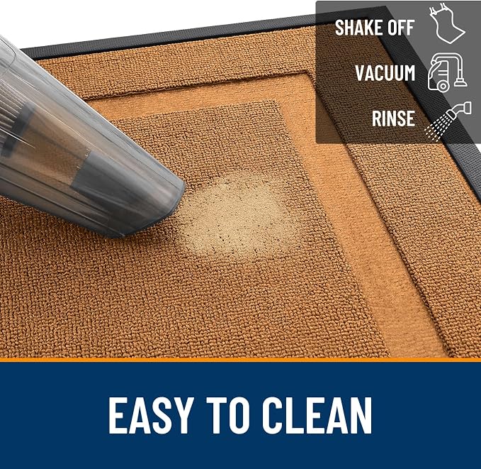 OLANLY Front Door Mat Outside 35x23, All-Season Heavy-Duty Rubber Doormat | - Image 5