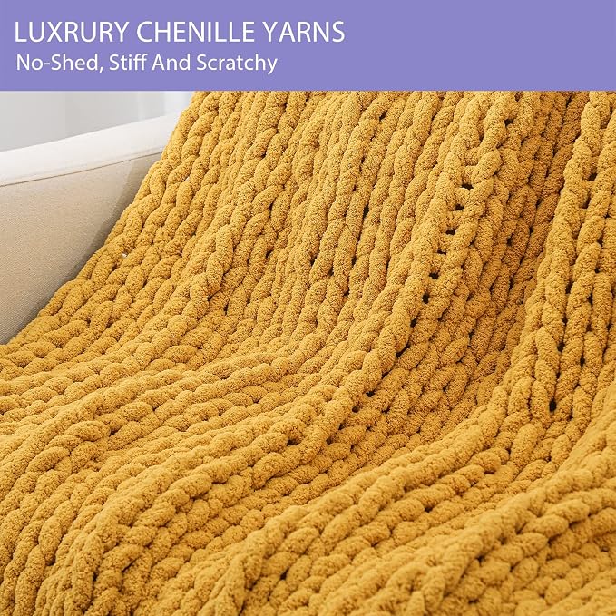 Bigacogo Chunky Knit Throw Blanket - Image 4