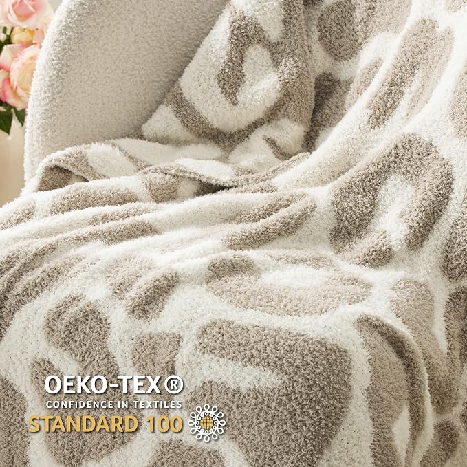 Bedsure Leopard Throw Blanket for Couch, Cheetah Print Knit Fall Gifts Blanket - Image 6