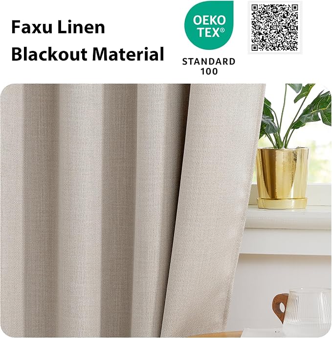 NICETOWN Linen Curtain Valances - Image 4