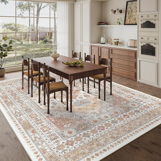 zesthome 8x10 Area Rugs for Living Room, Non-Slip Backing Washable Rugs - Image 8