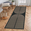 Lahome Enfys Modern Rainbow Hallway Runner Rug, 2x6 Washable Easy Jute Rugs by Lahome