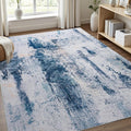 Toneed Abstract Area Rug Modern Washable Rug Soft Non Slip Rug Low Pile by Toneed