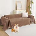 MYSKY HOME Loveseat Cover Camel Couch Cover Sectional Couch Covers by MYSKYHOME