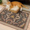 Vintage 2x3 Entry Way Rugs Indoor, Stain Resistant Washable Kitchen Rugs Non by HazoHaus