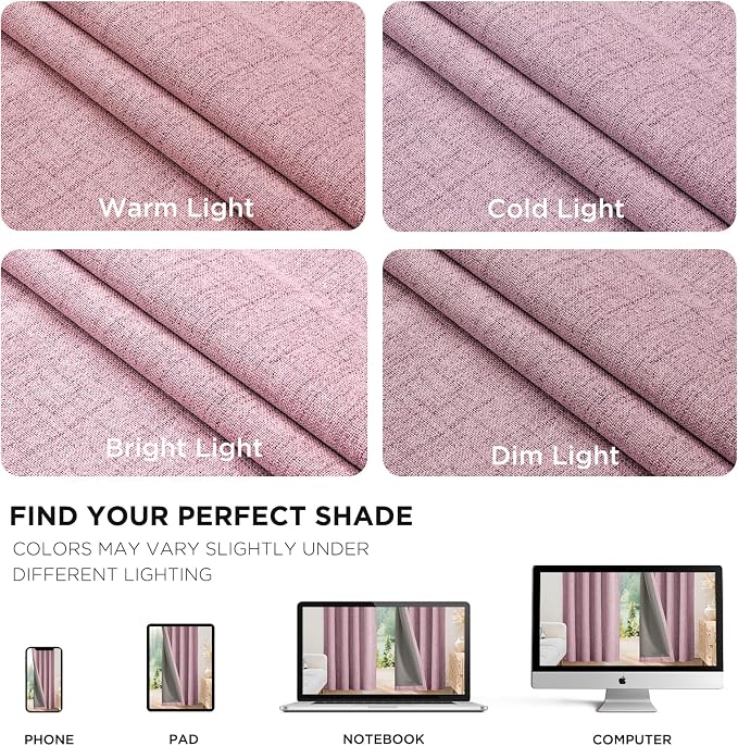 Joydeco Linen Blackout Curtains - Image 9