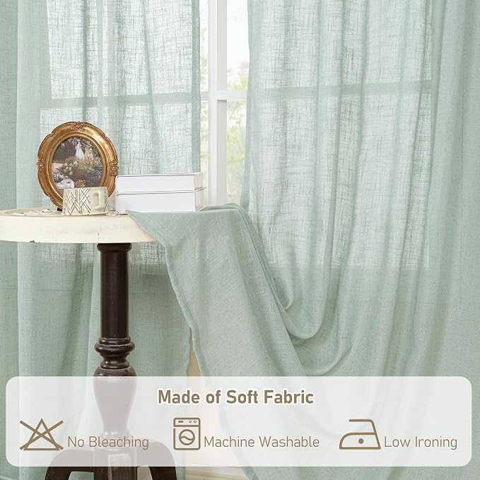 LAMIT Living Room Linen Curtains - Image 8