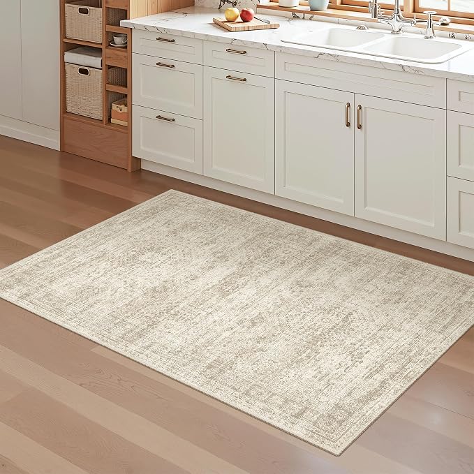 3x4 Rug, Small Area Rug for Kitchen, Machine Washable Non-Slip Throw Rug - Image 4