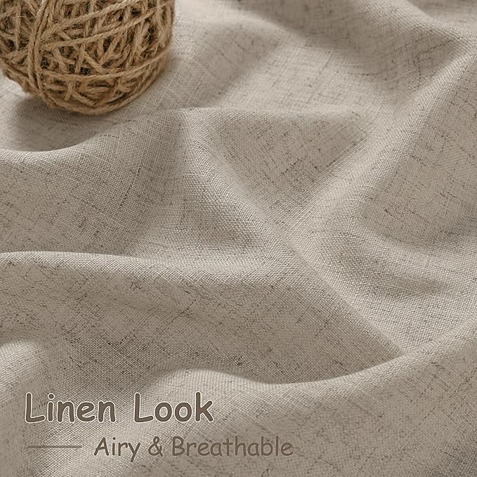 Nanspring Cobblestone Linen Curtains - Image 4