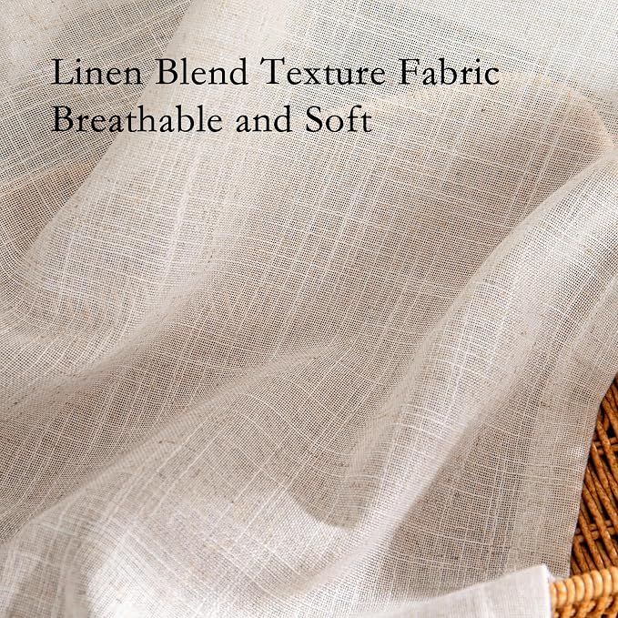 MYSKY HOME Natural Linen Curtains - Image 5
